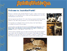 Tablet Screenshot of anatolianworld.com